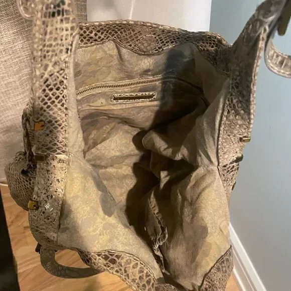 Elliot Lucca Sintra Snakeskin print embossed leather handbag - Picture 11 of 12